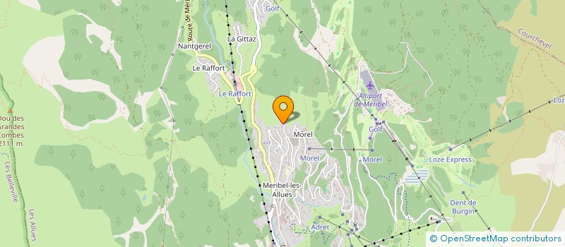 localisation de l'entreprise SNOWSYSTEMS MERIBEL  LES ALLUES