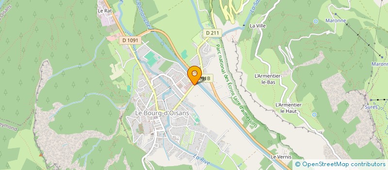 localisation de l'entreprise SNOWTEK à LE BOURG-D'OISANS