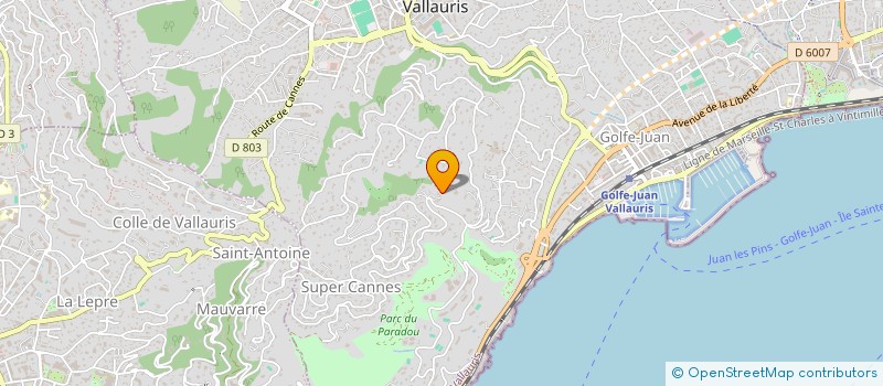 localisation de l'entreprise SNOWTIME INVESTMENTS à VALLAURIS