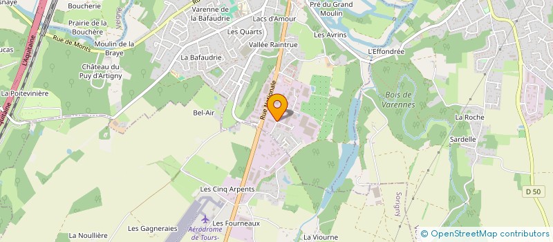 localisation de l'entreprise SNP à MONTBAZON