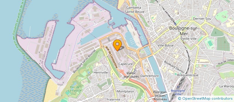 localisation de l'entreprise SNPC à BOULOGNE-SUR-MER
