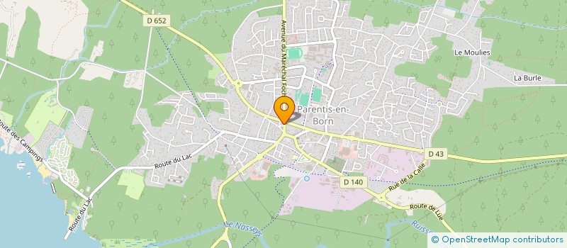 localisation de l'entreprise SNPE  PARENTIS-EN-BORN