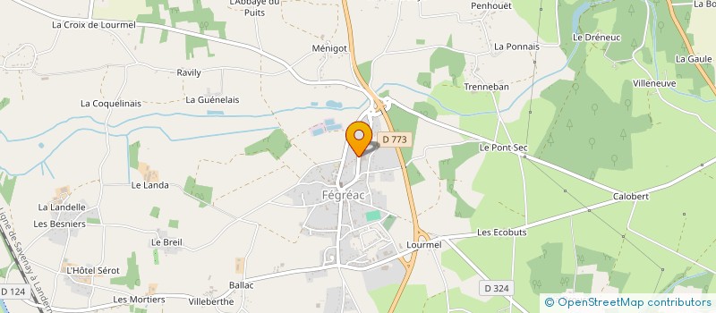 localisation de l'entreprise SNPI SOC NOUVELLE PLATRERIE ISOLATION  FEGREAC