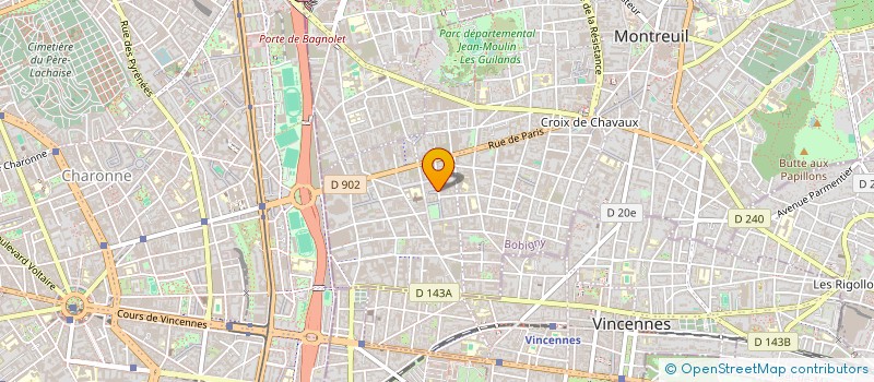 localisation de l'entreprise SNPP  MONTREUIL