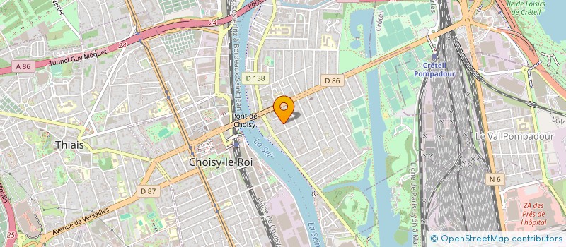 localisation de l'entreprise SNPTES à CHOISY-LE-ROI