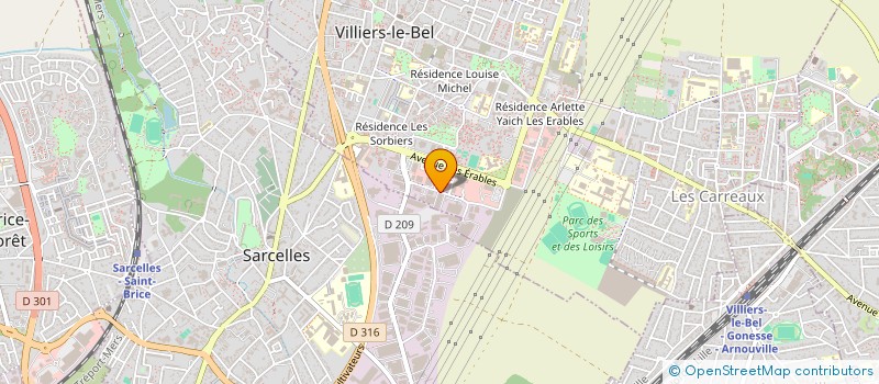 localisation de l'entreprise SNR  VILLIERS-LE-BEL