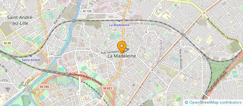 localisation de l'entreprise SNR à LA MADELEINE