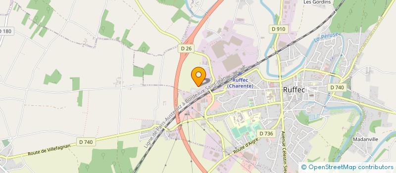 localisation de l'entreprise SNRI à RUFFEC
