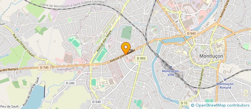 localisation de l'entreprise SNS à MONTLUCON