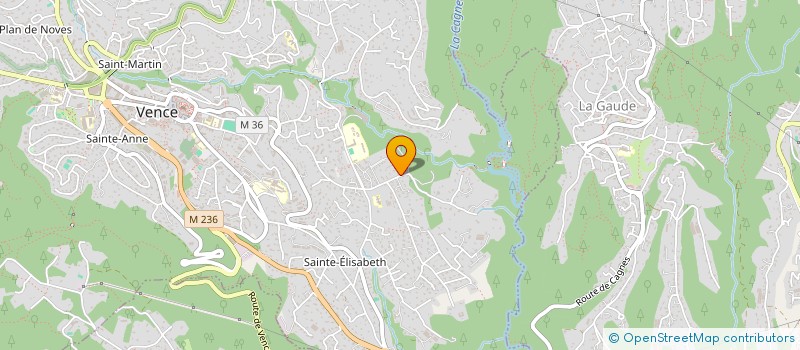 localisation de l'entreprise SNS  VENCE