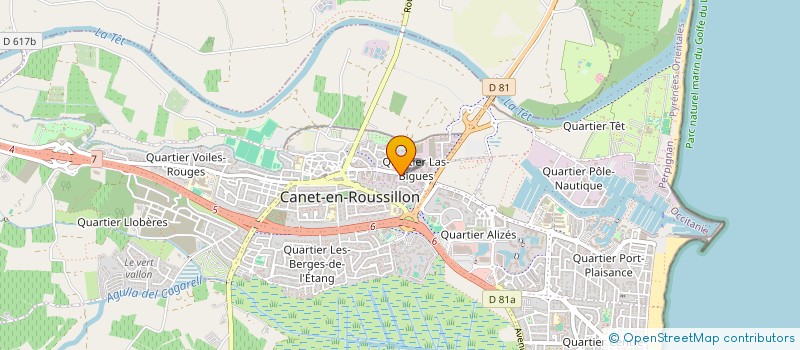 localisation de l'entreprise SNS  CANET-EN-ROUSSILLON