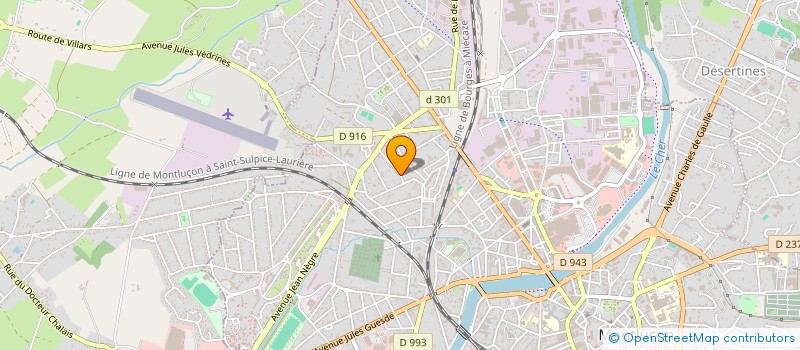 localisation de l'entreprise SNS IMMOBILIERE  MONTLUCON