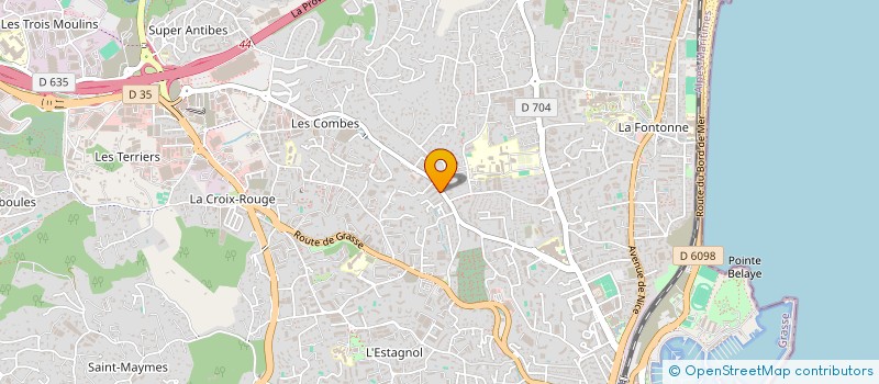 localisation de l'entreprise SNS IT SOLUTIONS  ANTIBES