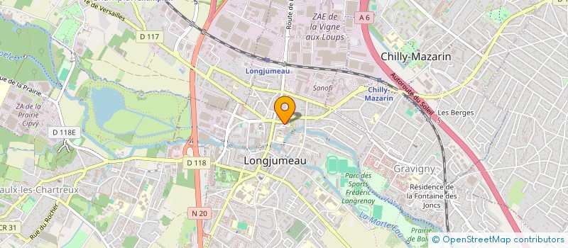 localisation de l'entreprise SNS PROTECTION à LONGJUMEAU