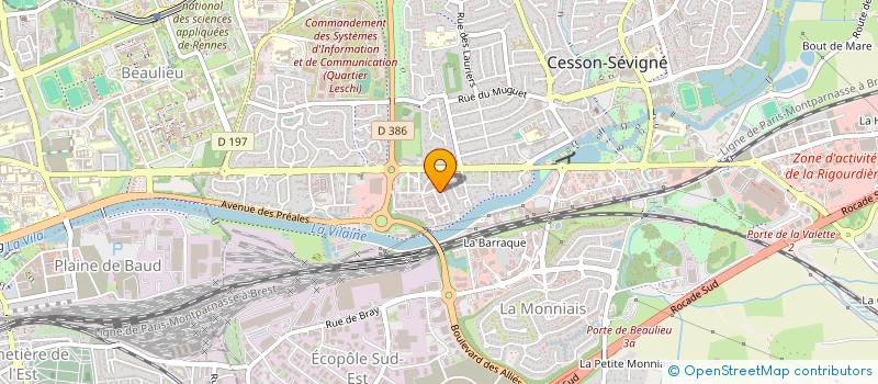 localisation de l'entreprise SNSA à CESSON-SEVIGNE