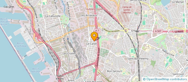 localisation de l'entreprise SNT RENOVATION  MARSEILLE