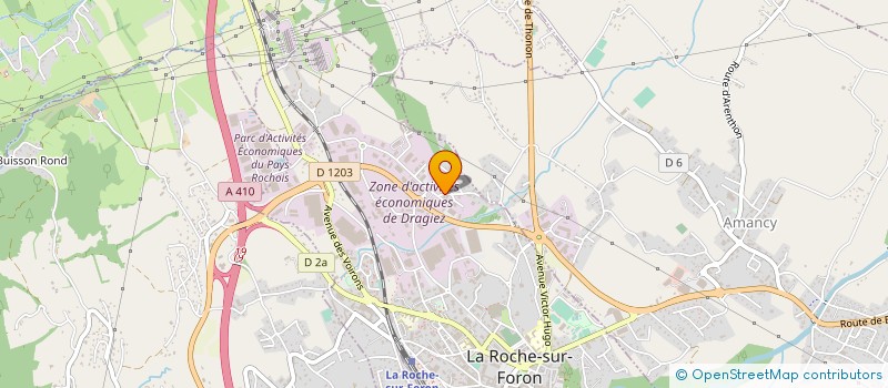 localisation de l'entreprise SNT THERMOFORMAGE à LA ROCHE-SUR-FORON