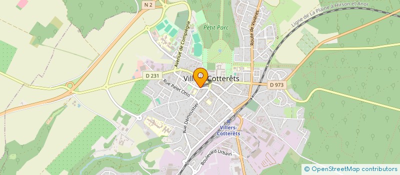localisation de l'entreprise SNT-TRANSPORT à VILLERS-COTTERETS
