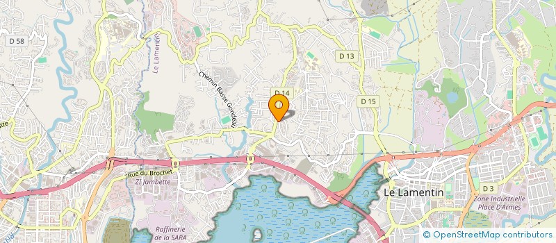 localisation de l'entreprise SNTBP SARL  LE LAMENTIN