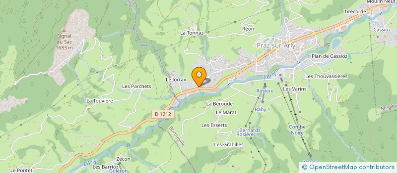 localisation de l'entreprise SNTEAM  PRAZ-SUR-ARLY