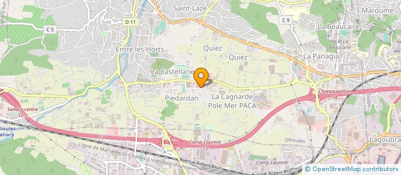 localisation de l'entreprise SNTH à OLLIOULES