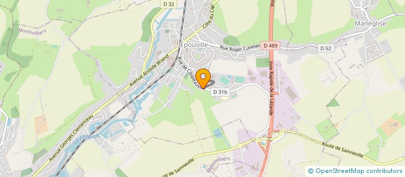 localisation de l'entreprise SNTI SOCIETE NORMANDE DE TRAVAUX INDUSTRIELS  EPOUVILLE