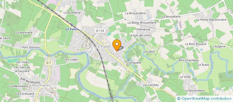 localisation de l'entreprise SNTN  LE PALLET