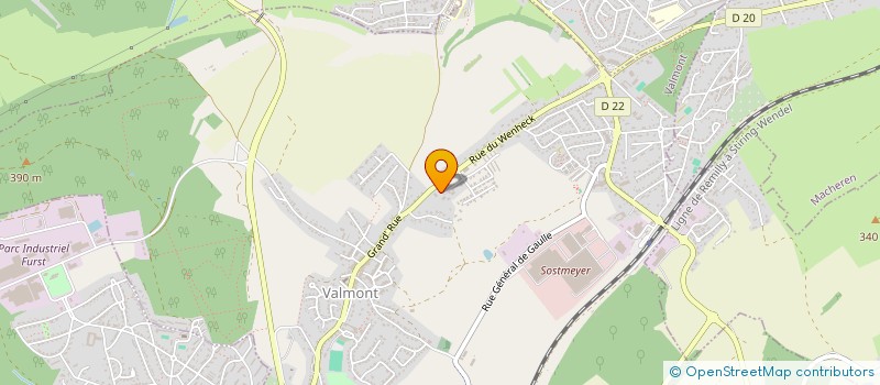localisation de l'entreprise SNTP à VALMONT