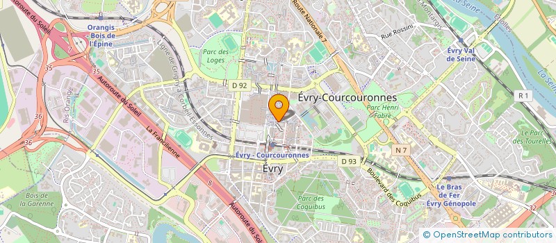 localisation de l'entreprise SNUIPP-FSU 91 à EVRY-COURCOURONNES