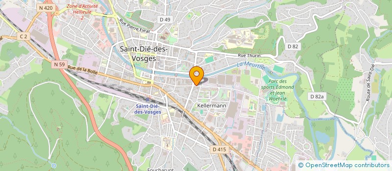 localisation de l'entreprise SNUR  SAINT-DIE-DES-VOSGES