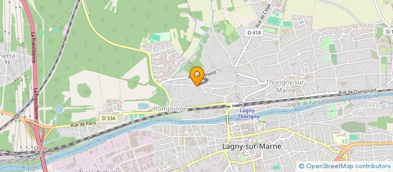 localisation de l'entreprise SNV BAT  POMPONNE