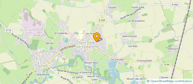 localisation de l'entreprise SNV PHARMA à SAINT-DIDIER-SUR-CHALARONNE
