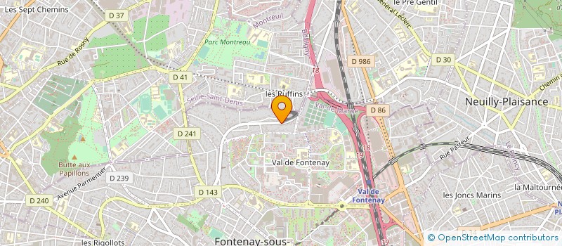localisation de l'entreprise SNVI GRAPHIC ZOTOFF à FONTENAY-SOUS-BOIS