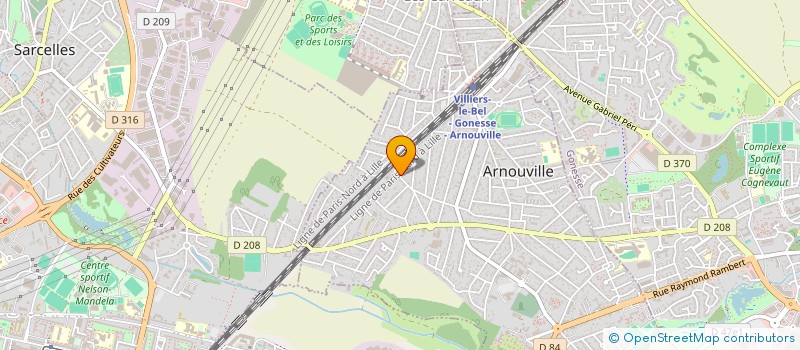 localisation de l'entreprise SO  ARNOUVILLE