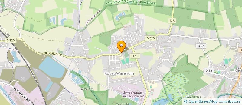 localisation de l'entreprise SO ACTU'ELLES  ROOST-WARENDIN