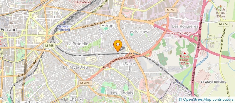 localisation de l'entreprise SO ALARM à CLERMONT-FERRAND