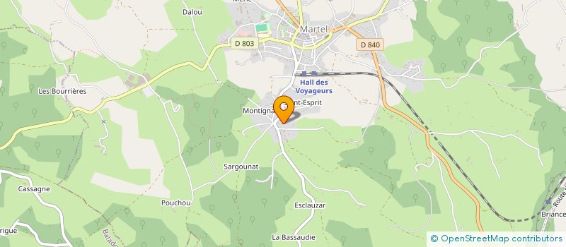 localisation de l'entreprise SO'ART à MARTEL