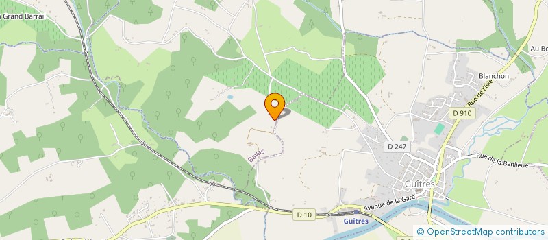 localisation de l'entreprise SO.BAT.TP  LE FIEU