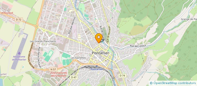 localisation de l'entreprise SO'BATI 25 à PONTARLIER