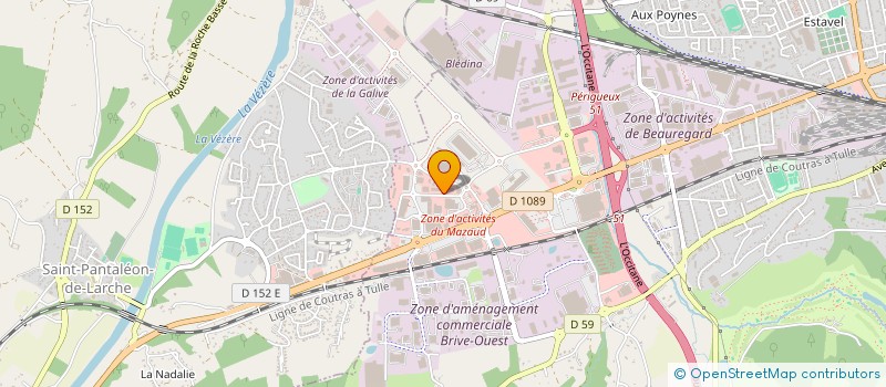 localisation de l'entreprise SO BED à BRIVE-LA-GAILLARDE