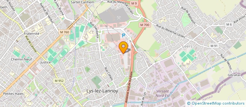 localisation de l'entreprise SO BED  LYS LEZ LANNOY