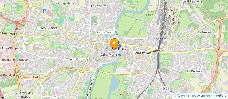 localisation de l'entreprise SO BU GES SOCIETE BUREAUTIQUE ET GESTION INFORMATIQUE  SAINTES