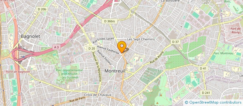 localisation de l'entreprise SO BUZZEE à MONTREUIL