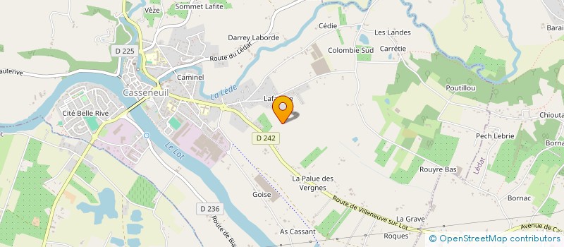 localisation de l'entreprise SO CA T P SOC CARRI TRAV PUBLI à CASSENEUIL
