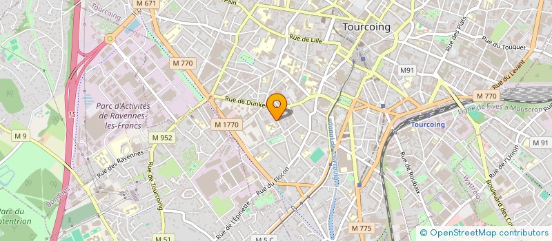 localisation de l'entreprise SO'CANDLES à TOURCOING