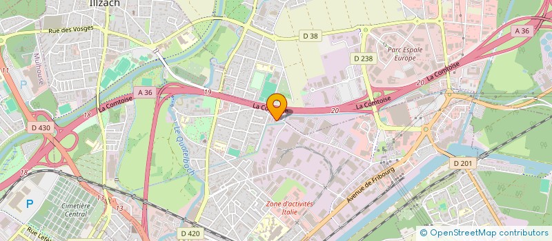 localisation de l'entreprise SO CARS  ILLZACH