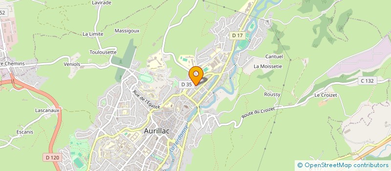 localisation de l'entreprise SO'CLEAN à AURILLAC
