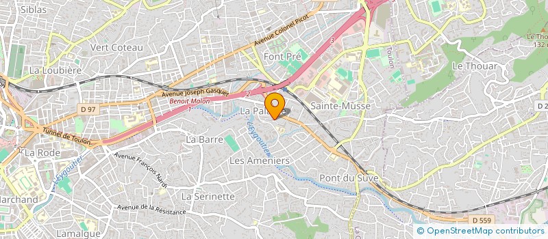 localisation de l'entreprise SO.CO.BA à TOULON