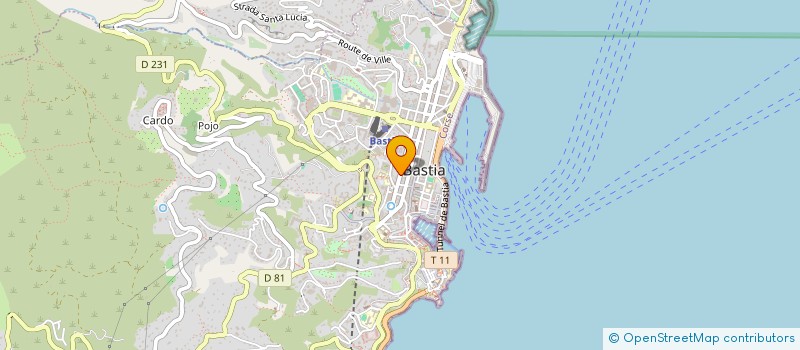 localisation de l'entreprise SO.CO.BAT 2B à BASTIA
