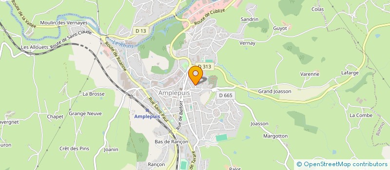 localisation de l'entreprise SO.CO.DIS à AMPLEPUIS
